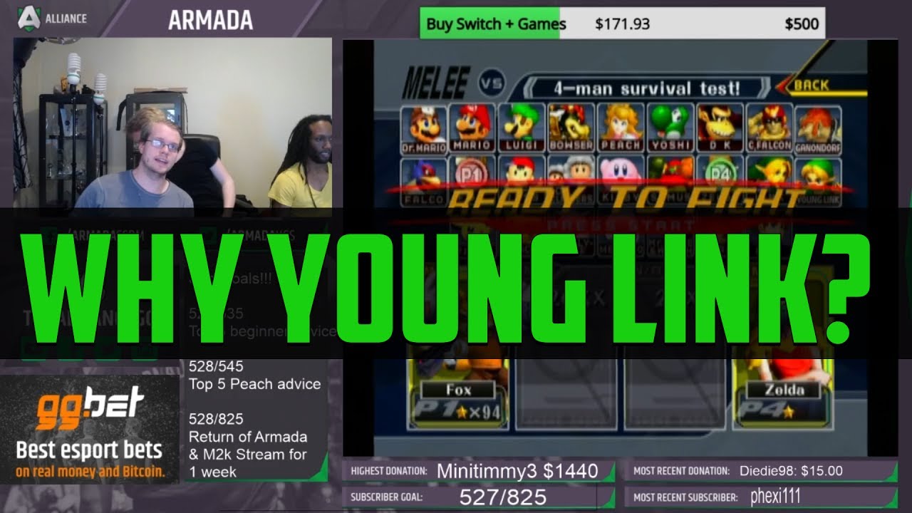 Why Armada used to go Young Link vs Hungrybox