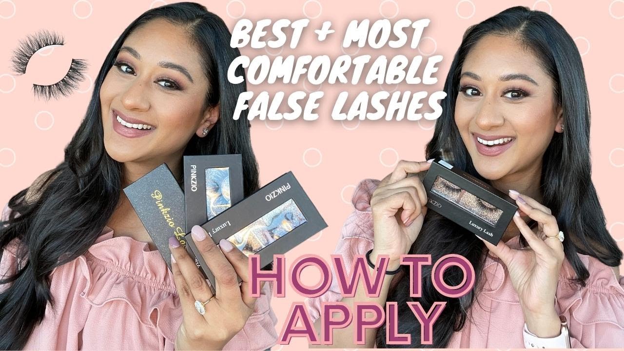 Most Comfortable False Lashes and How To Apply With Pinkzio | Makeup By Megha