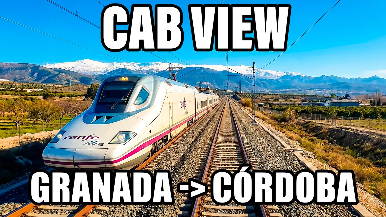 CAB VIEW 4K | Spain's AVE 112 Journey: Granada to Córdoba