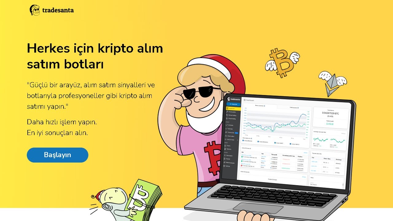 TradeSanta: Kendi Kripto Robotunuzu Oluşturun! (Otomatik AL-SAT Botu)