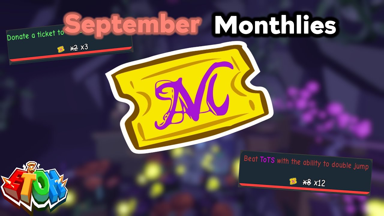 September 2025 Monthly Challenges - EToH (VOD)