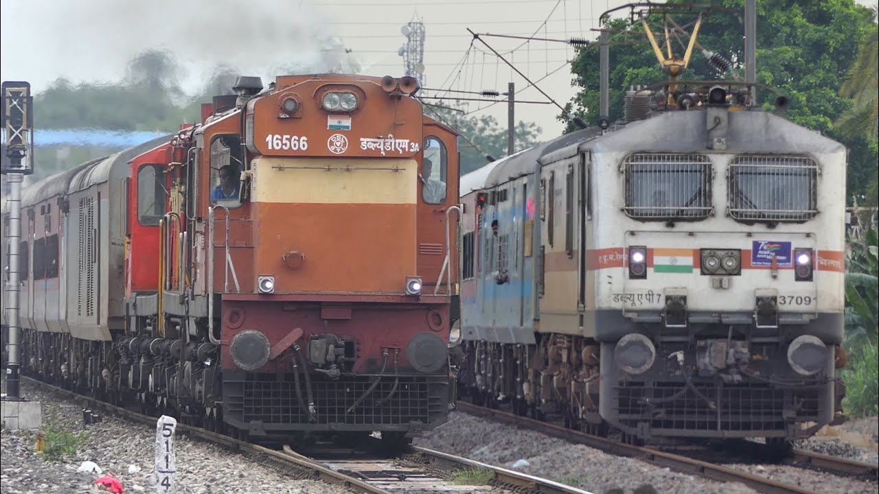 Mainline DEPARTURE Trains | Amazing ACCELERATION | Diesel and Electric Trains | Indian Railways