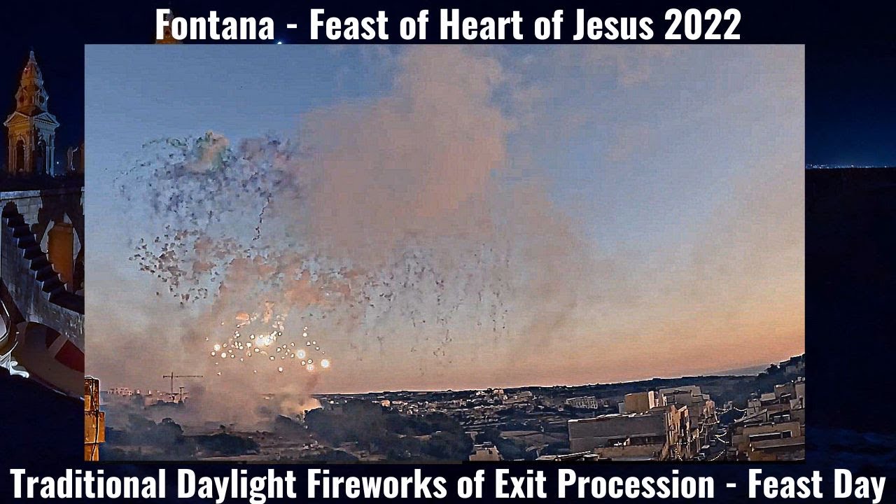 2022 / Fontana / Festa ta' Qalb ta' Ġesu' / Kaxxa Infernali bil-Beraq tal-Ħruġ il-Purċissjoni