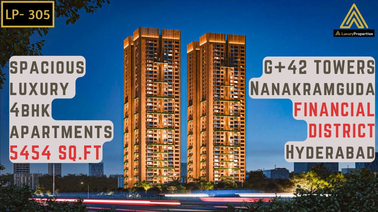 LP 305- Ultra Luxury Spacious 4BHK Apartment Tour | Financial Dist, Hyderabad | Luxury Properties