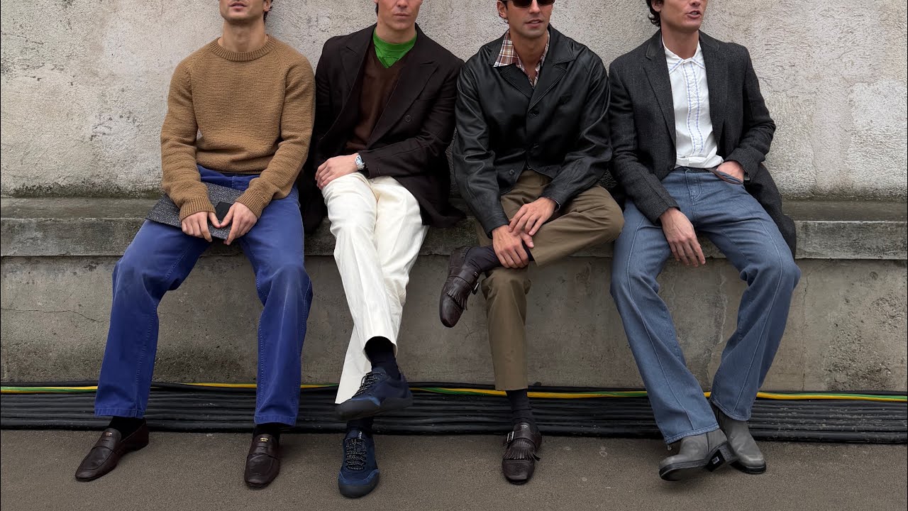 в Милане на показе Prada