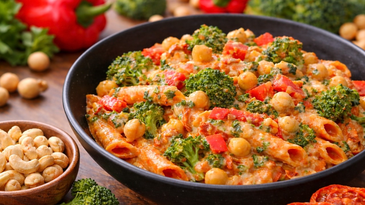 High-Protein Marry Me Chickpea Pasta (No Cream!) | Healthy & Easy Dinner