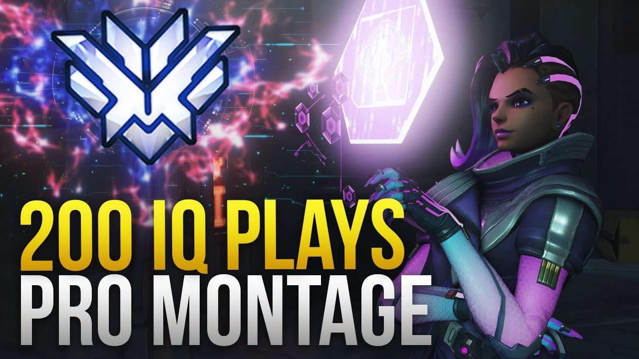 When Pros Make 200 IQ Plays Montage - Overwatch Montage