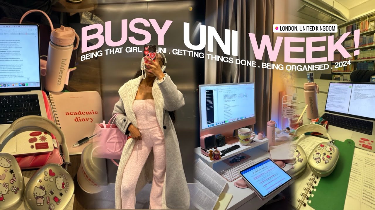 immersive study vlog 🧚🏾‍♀️ balancing busy uni days, pro tips & student success at london college
