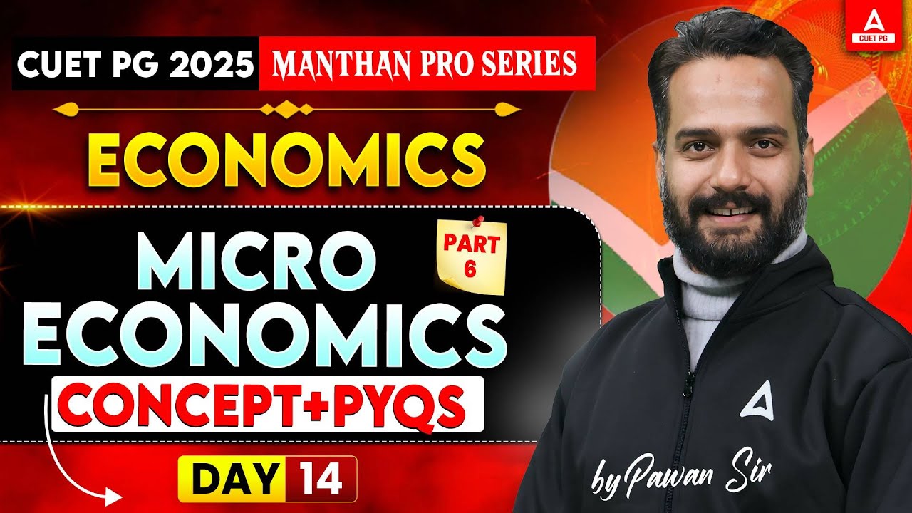 Micro Economics All Concepts and PYQ's for CUET PG Economics 2025 #6