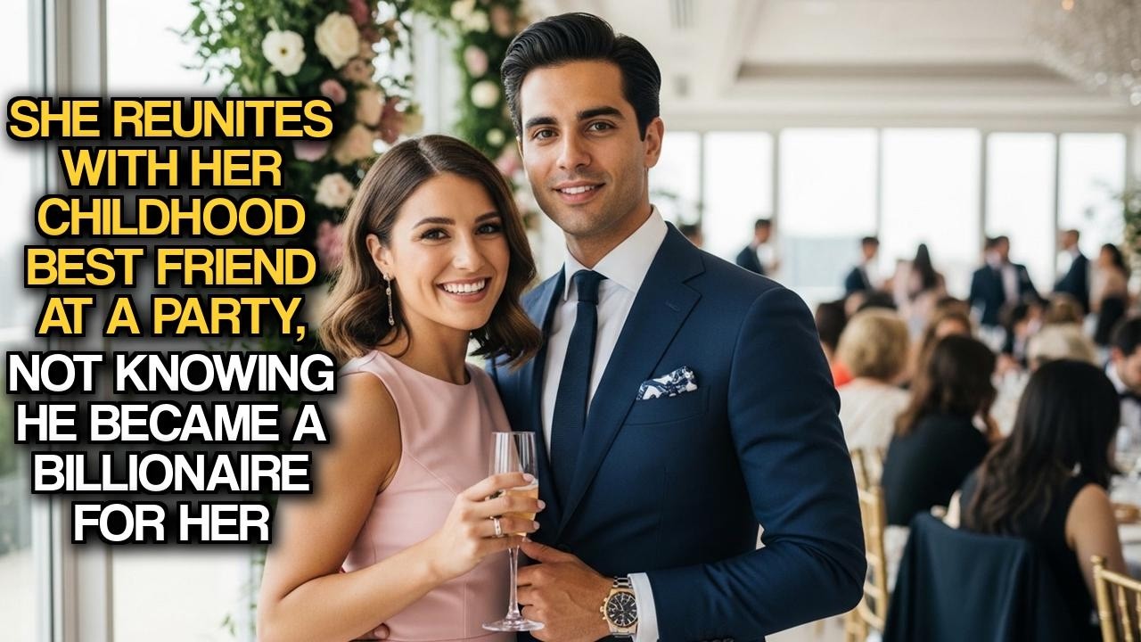 She Reunites with Her Childhood Best Friend at a Party, Not Knowing He Became a Billionaire for Her