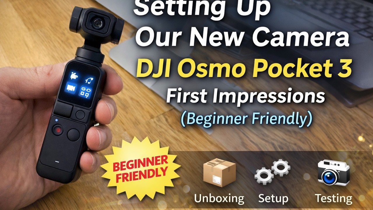Setting Up Our New Camera | DJI Osmo Pocket 3 First Impressions (Beginner Friendly)