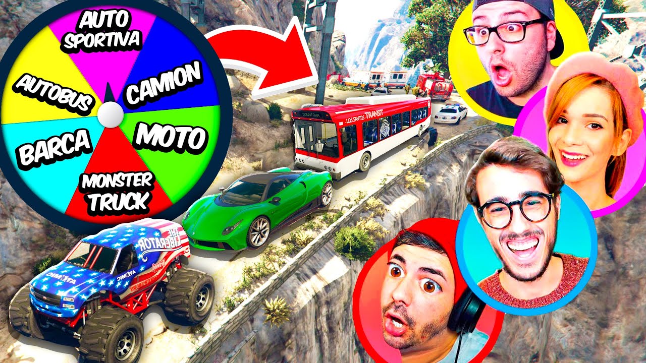 LA RUOTA DECIDE LA GARA AL MONTE CHILIAD! - Gta 5
