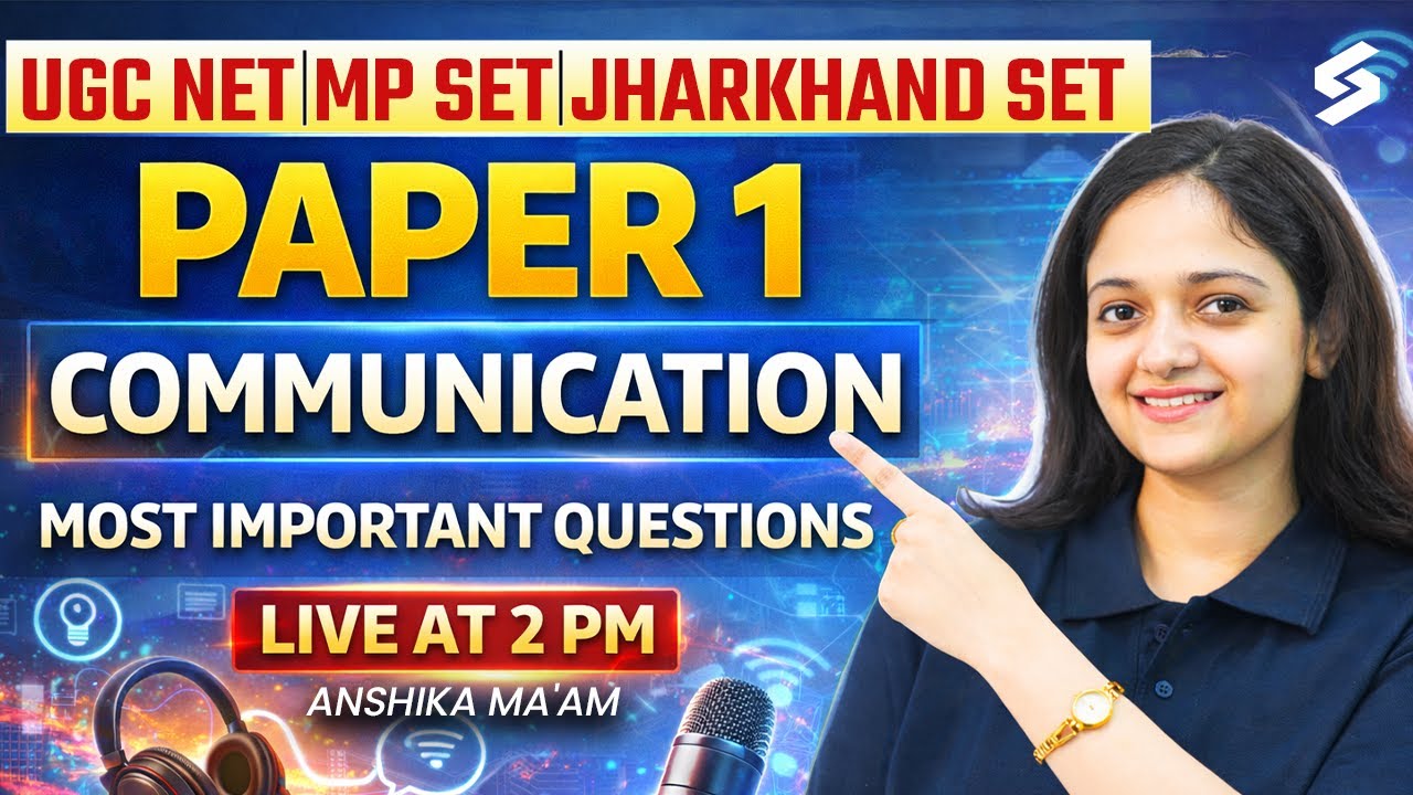 UGC NET Paper 1 | UGC NET/MP SET/JKSET Communication Questions | UGC NET Paper 1 By Anshika Mam