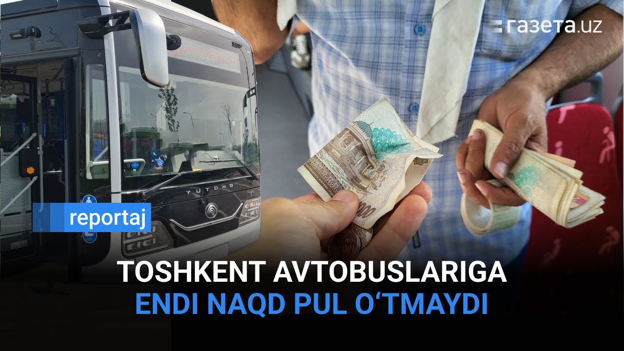 Toshkent avtobuslarida yo‘l haqi endi faqat karta va QR-kodli chiptalar bilan to‘lanadi | Gazeta.uz