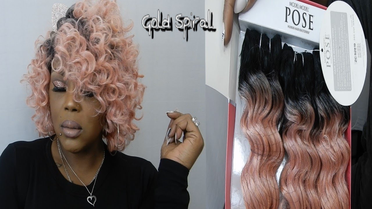 Парик Model Model Gold Spiral Quickweave | RoseGold