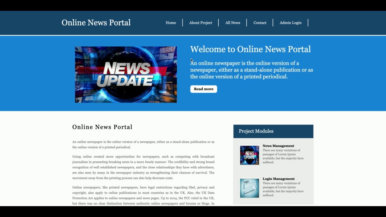 Online News Portal | Python Django Project Tutorial