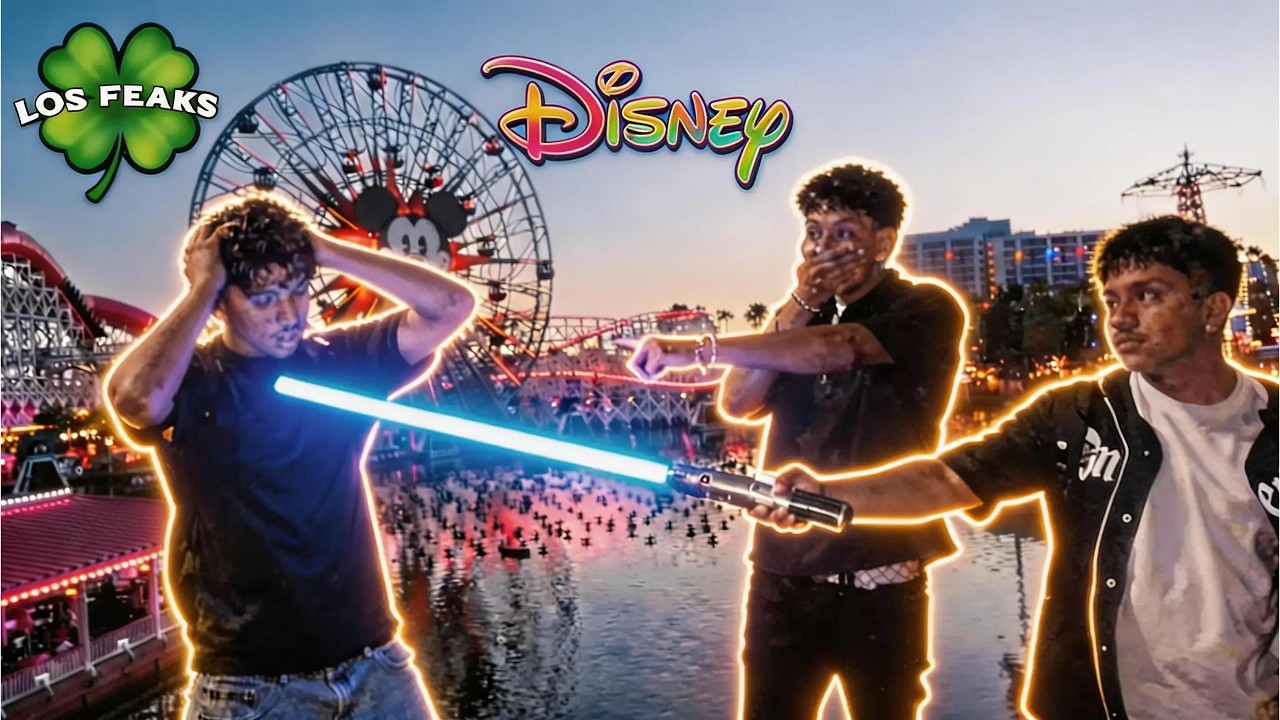 First time at Disney with Los Feaks😲....