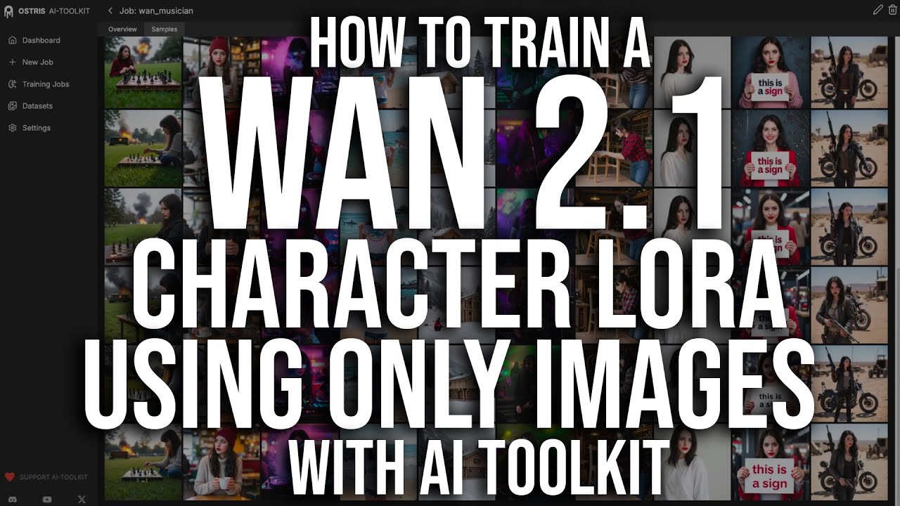 How to Train a Wan 2.1 Character LoRA Using Only Images With AI Toolkit