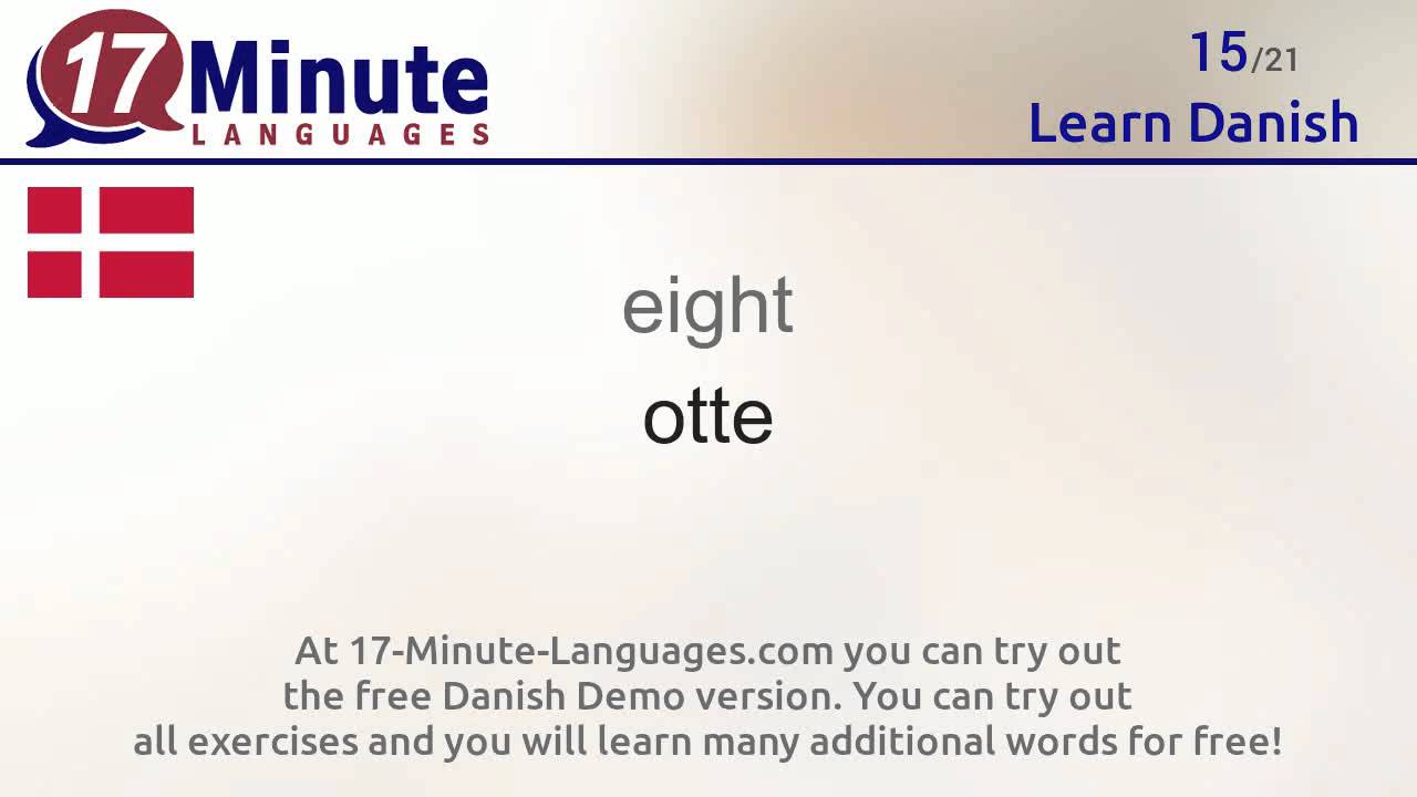 Learn Danish (free language course video)