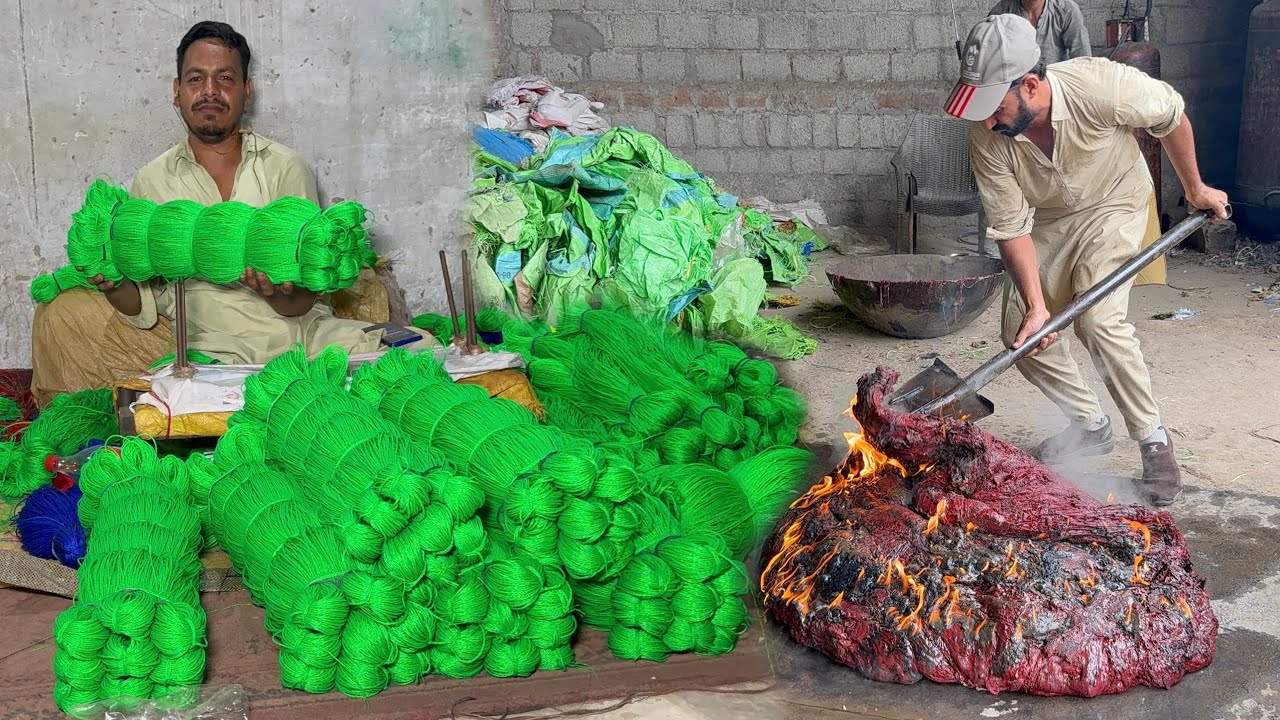 How To Make Highl Quality  Nylon Cot Rope |Amazing Recycling  Process of Waste Polyethylene Bags|