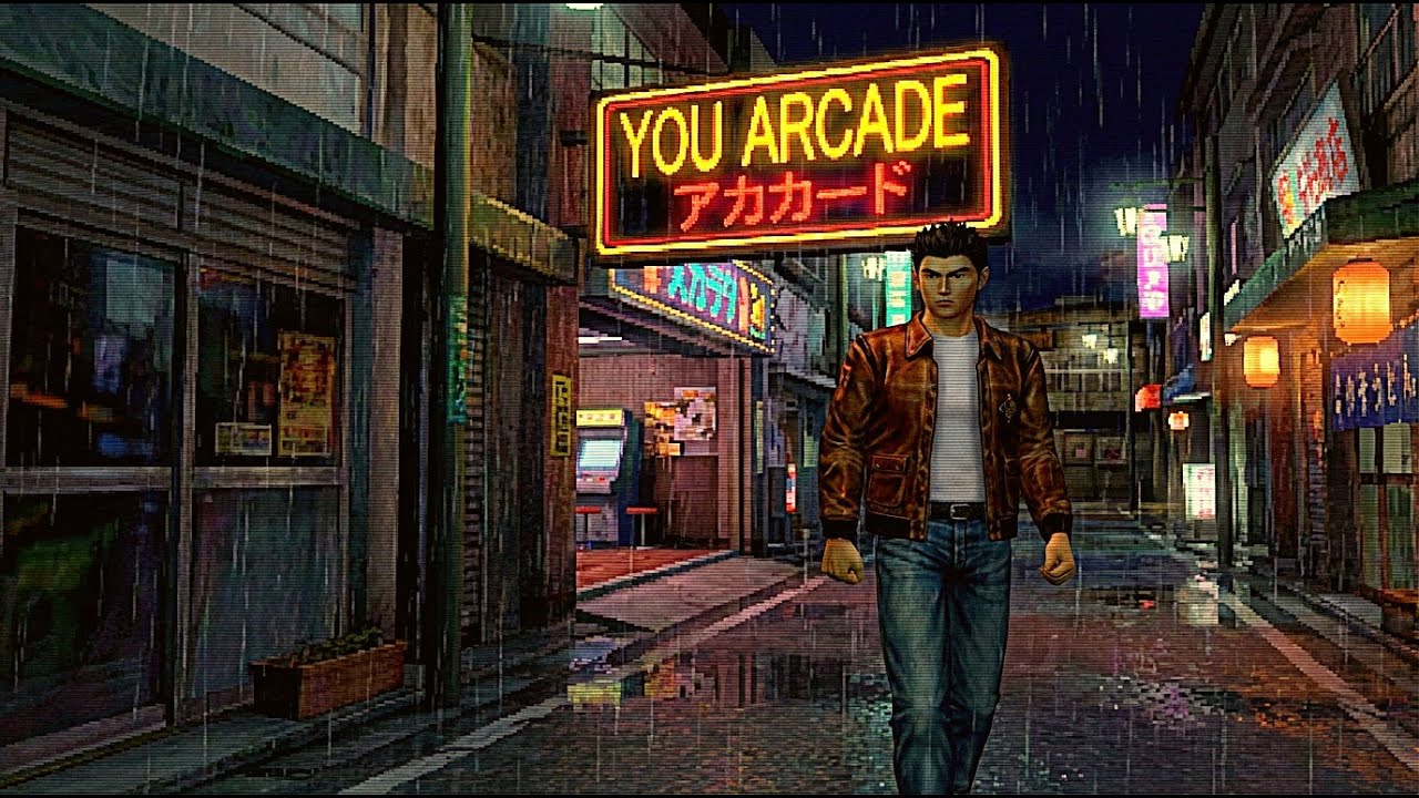 Shenmue Full Day Rain Ambience - From Morning to Night ASMR
