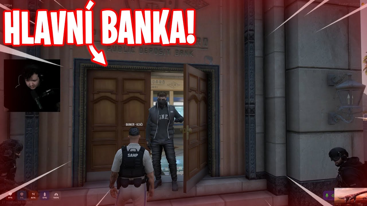 NEJVĚTŠÍ FAIL PŘI VYKRÁDAČCE BANKY! 😱 ZAPOMNĚLI JSME C4... | COMMUNITY RP