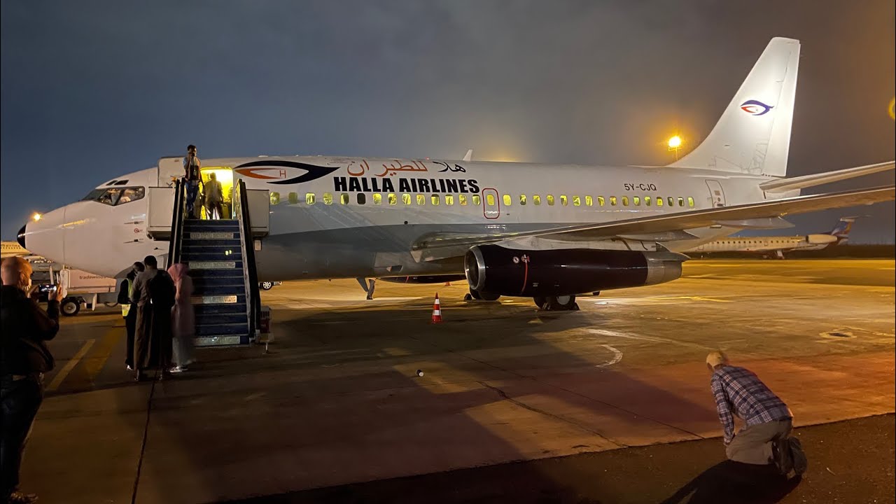 Halla Airlines Boeing 737 200 Nairobi - Mogadishu