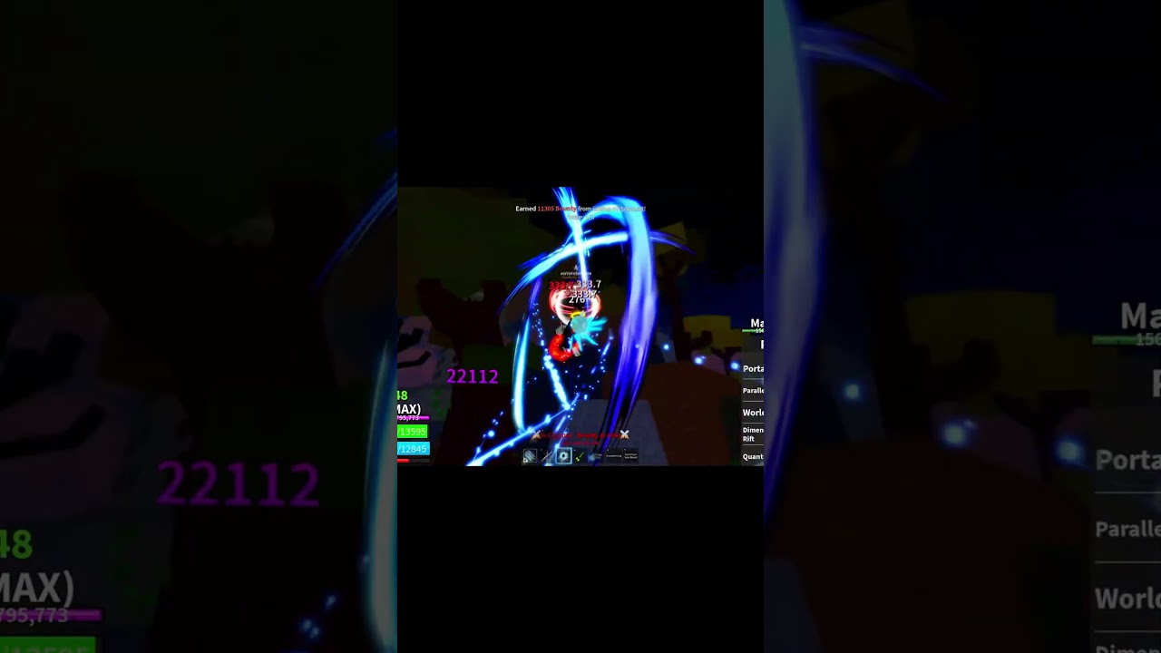 Fastest TTk Combo ? 😈😈 #bloxfruit #roblox #combo #op #fastcombo #pvp #bountyhunt #bountyhunter