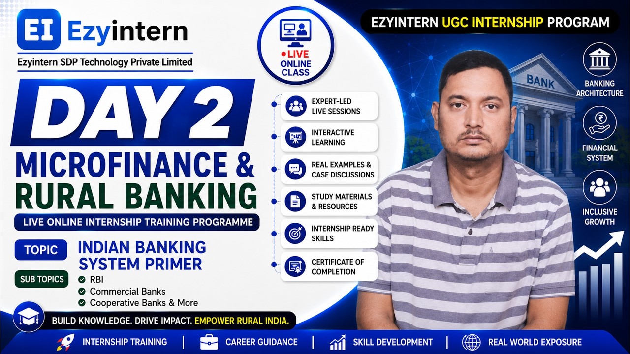 Day 2: Indian Banking System Primer | EzyIntern UGC Internship Program