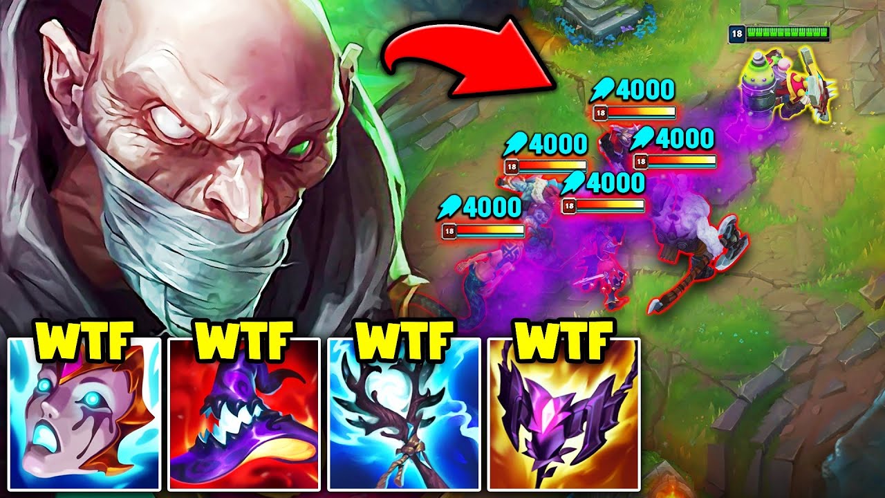 When Singed hits 1200 AP you do NOT want to chase him... (NUCLEAR POISON TRAIL)