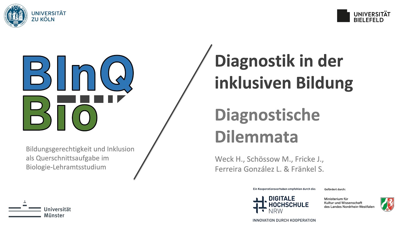 Diagnostik in der inklusiven Bildung 13 Diagnostische Dilemmata