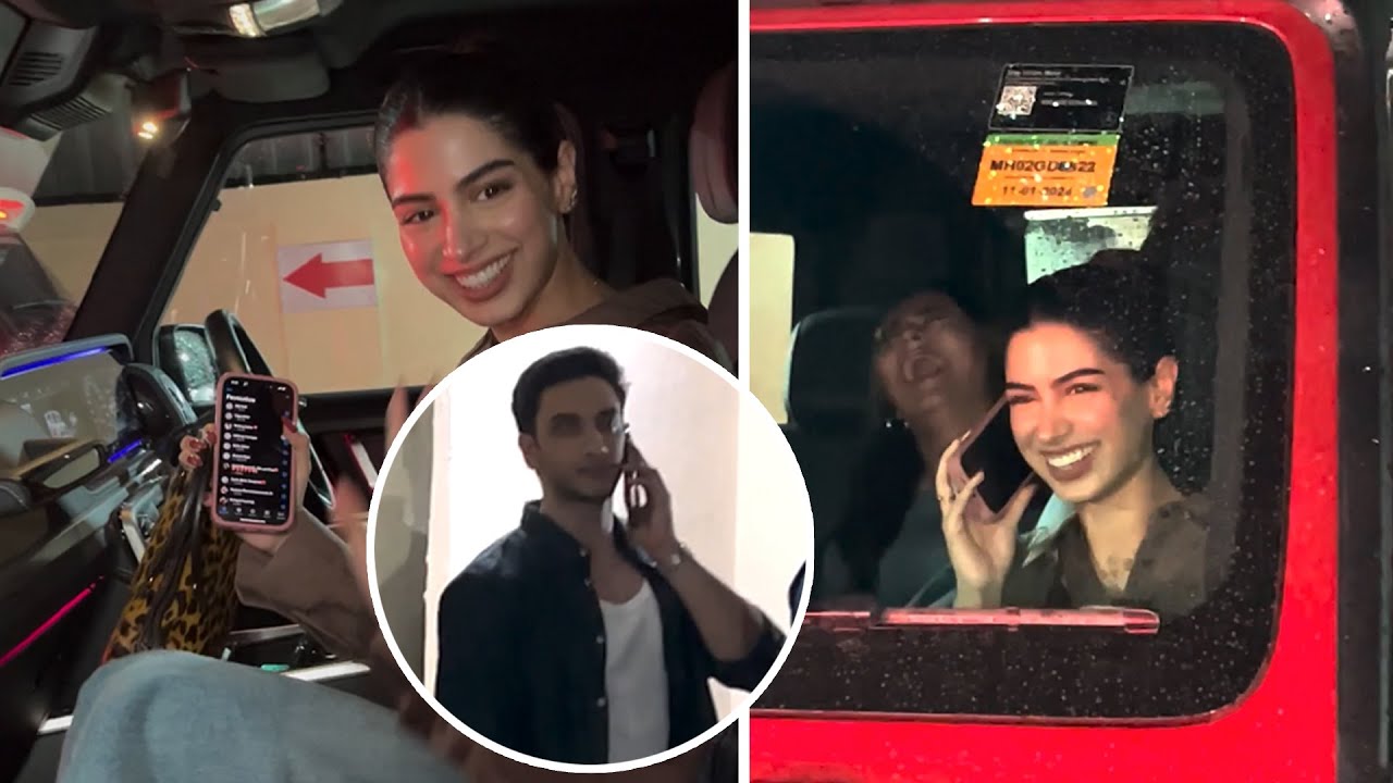 Love Birds Khushi Kapoor & Vedang Raina's Cute Telephonic Romance At The 'Call Me Bae' Premiere