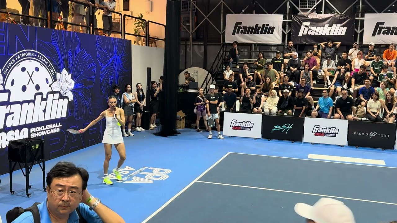 Parris Todd Teaching Fans How to Serve | Franklin Asia Pickleball Showcase KL
