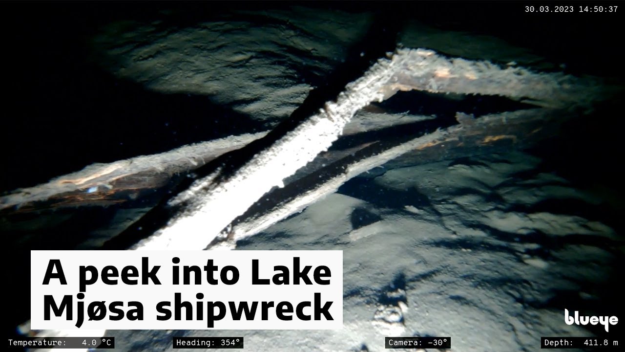 New video offers a peek into Lake Mjøsa shipwreck
