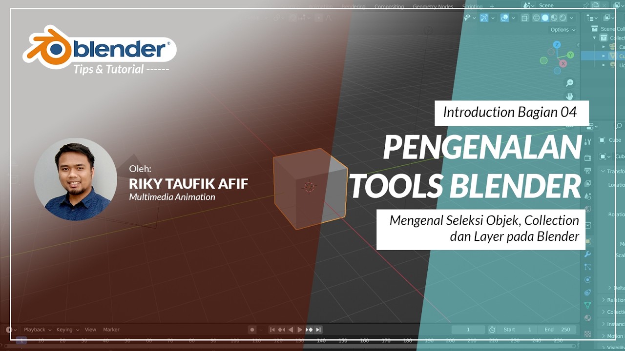 Video Tutorial 04: Mengenal Seleksi Objek, Collection dan Layer pada Blender