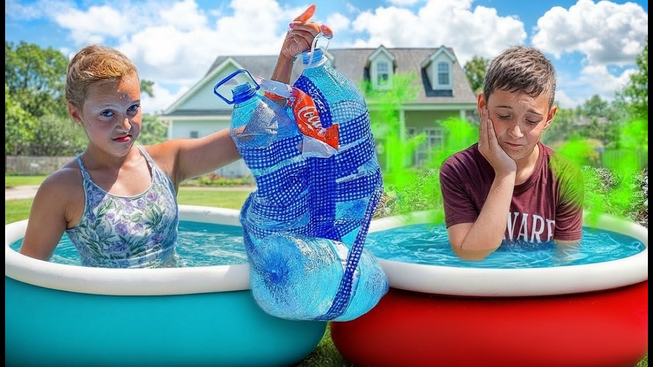 BRUDNY vs CZYSTY BASEN 🏊&zwj;♀️🧼 Wyzwanie z Amelką i przyjaci&oacute;łmi 😜