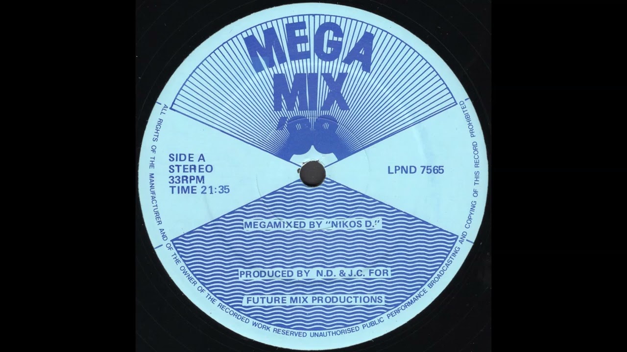 MEGA MIX '88 Side A * Nikos D * Future Mix Productions LPND7565 * 1988