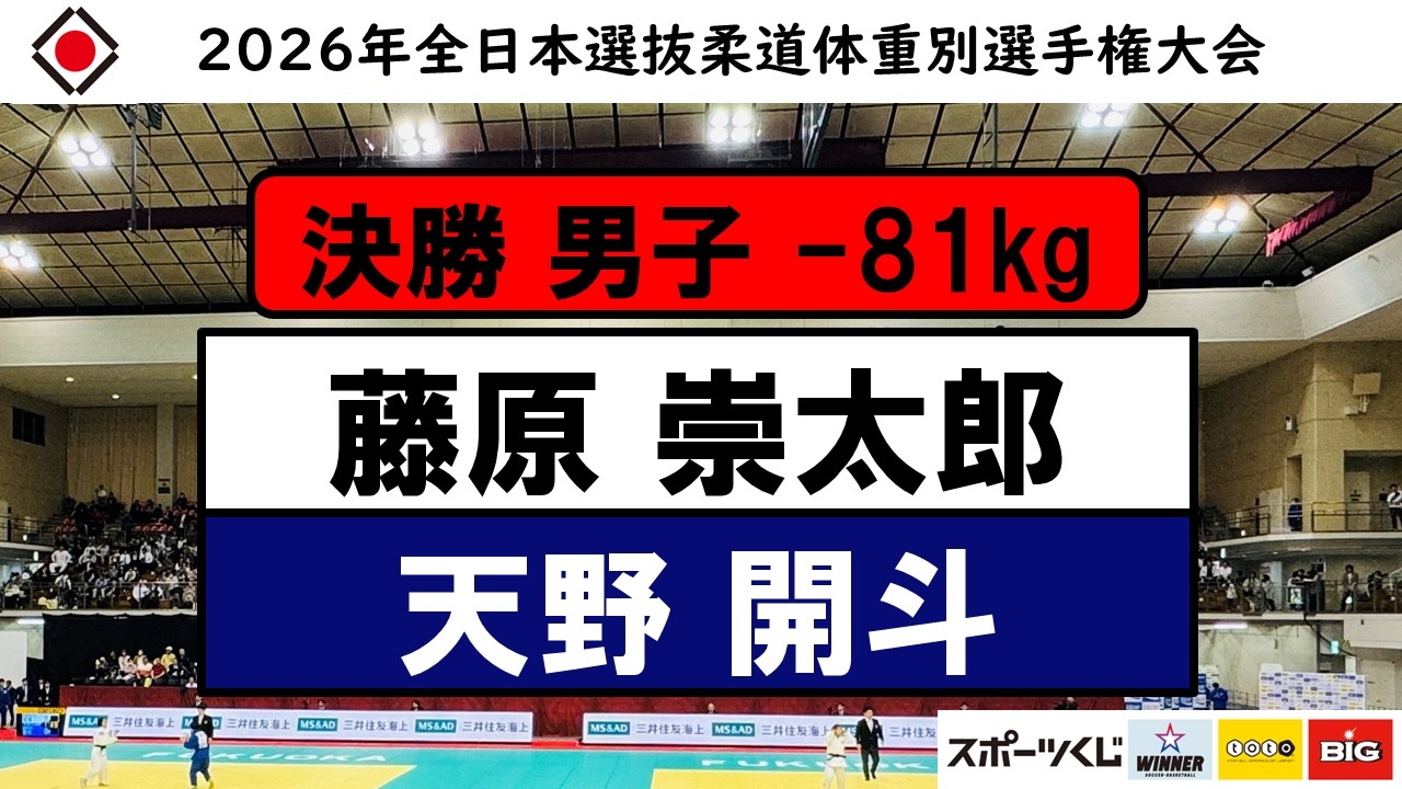 -81Kg 決勝戦 2026年全日本選抜柔道体重別選手権大会