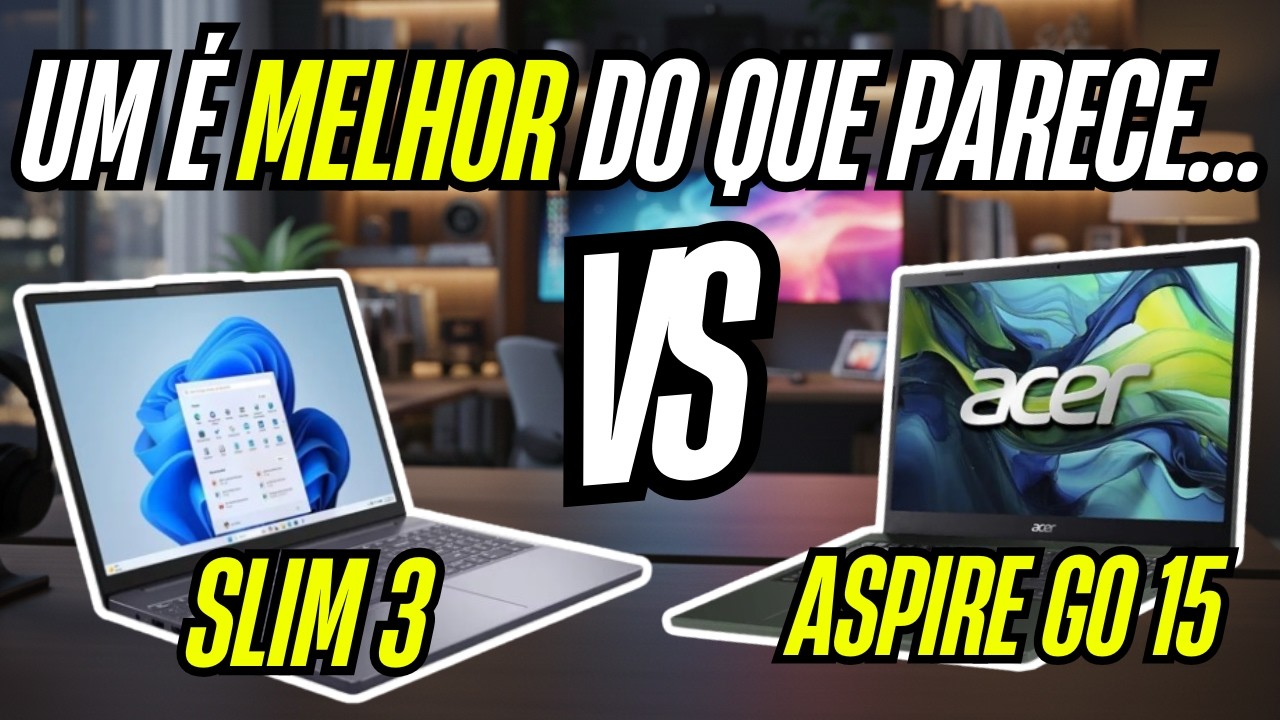 SEM ERRO! Notebook Aspire go 15 VS Ideapad Slim 3 - Qual VALE MAIS A PENA em 2026?