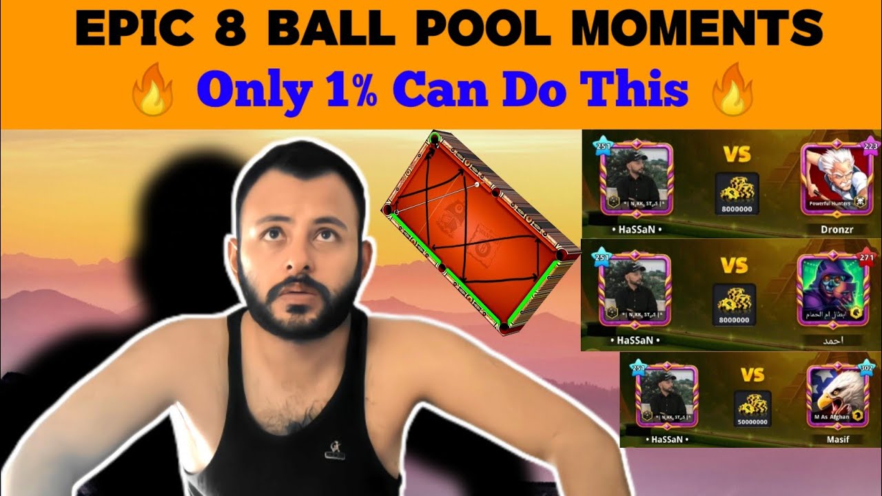 8 Ball Pool Tips & Tricks | Smart Gameplay With Insane Trickshots 
