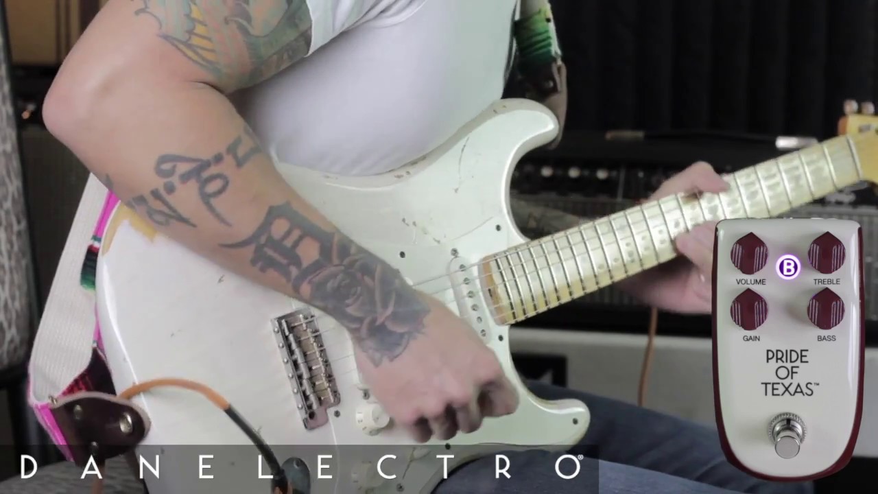 Billionaire (by Danelectro) Pride of Texas overdrive pedal demo by RJ Ronquillo