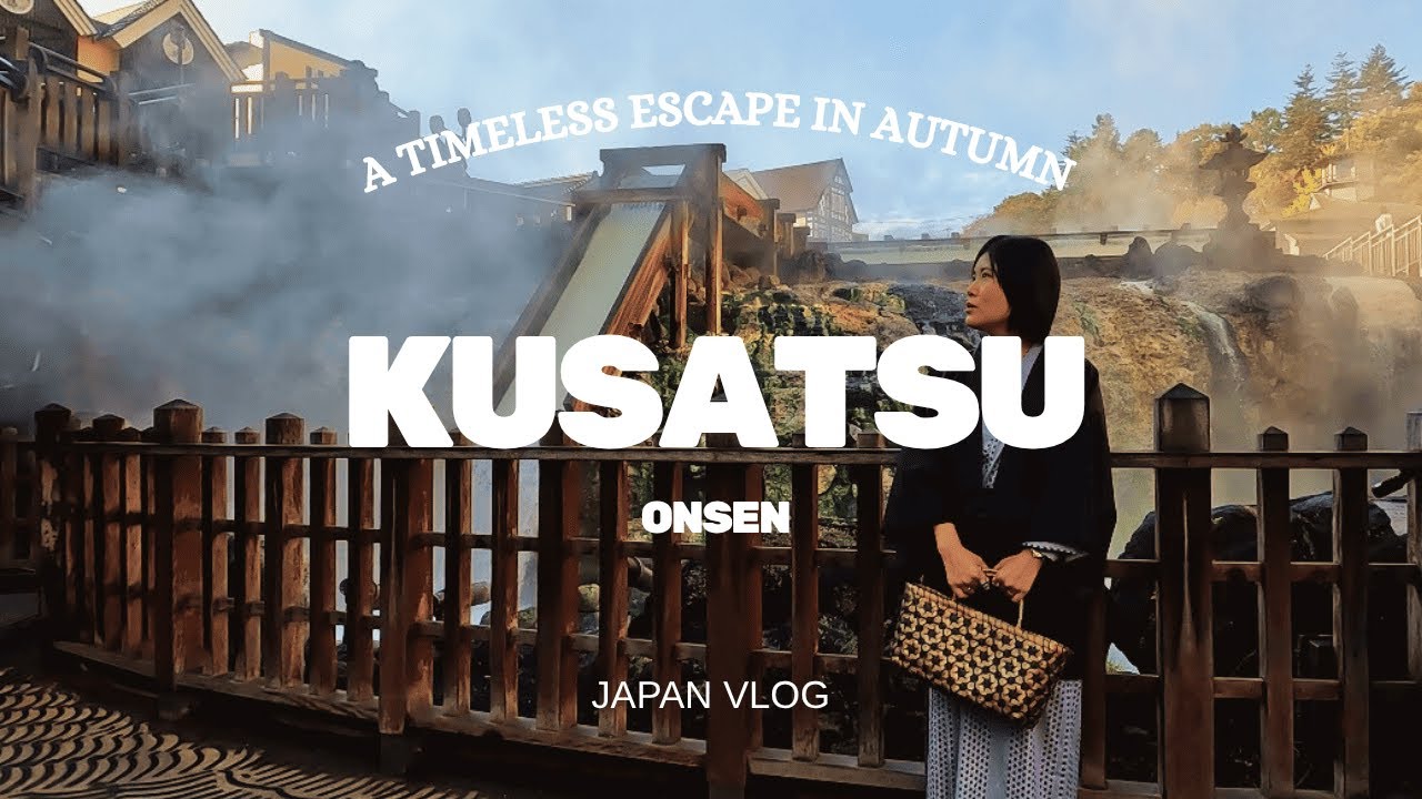 Autumn in Kusatsu Onsen | Hot spritings | Yubatake | Yumomi | Kamameshi | Gunma | Japan Vlog