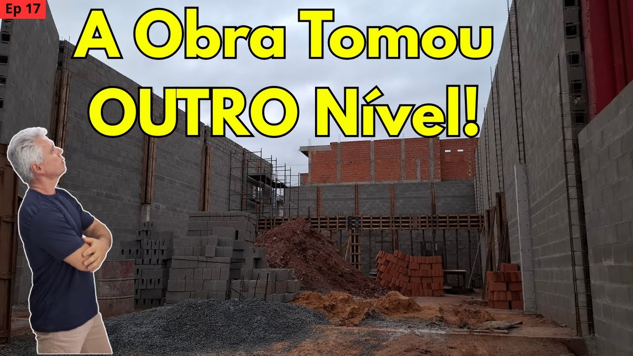 O Barracão Agora Impõe Respeito! Obra Avança com Colunas e Vigas Montadas.