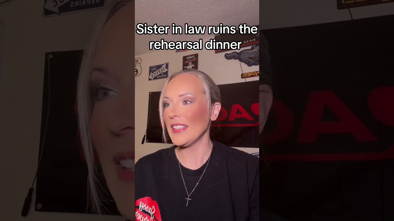Sister in law RUINS the rehearsal dinner 😮 #restaurant #story #karen #storytime #pov #rehearsal
