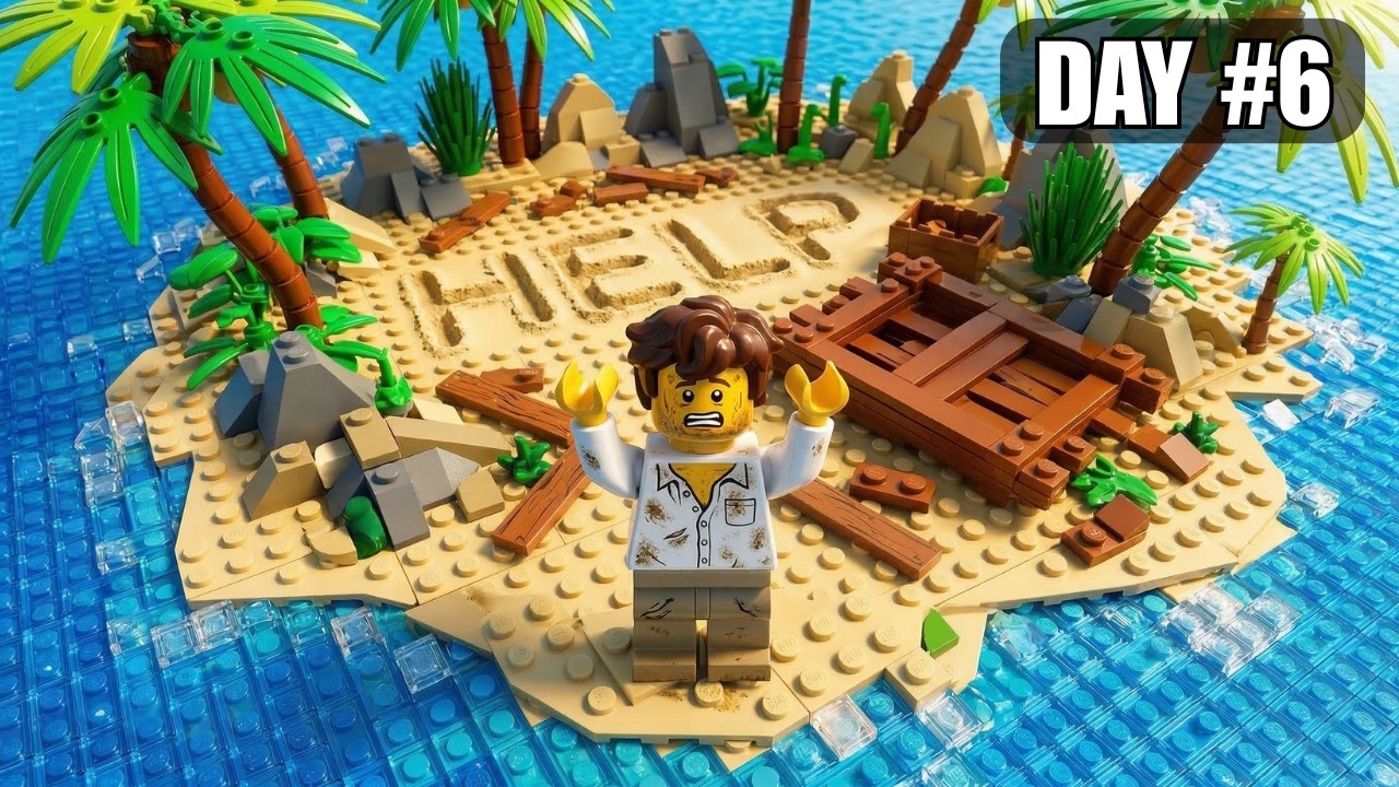 Я выжил 7 дней на необитаемом острове из LEGO.