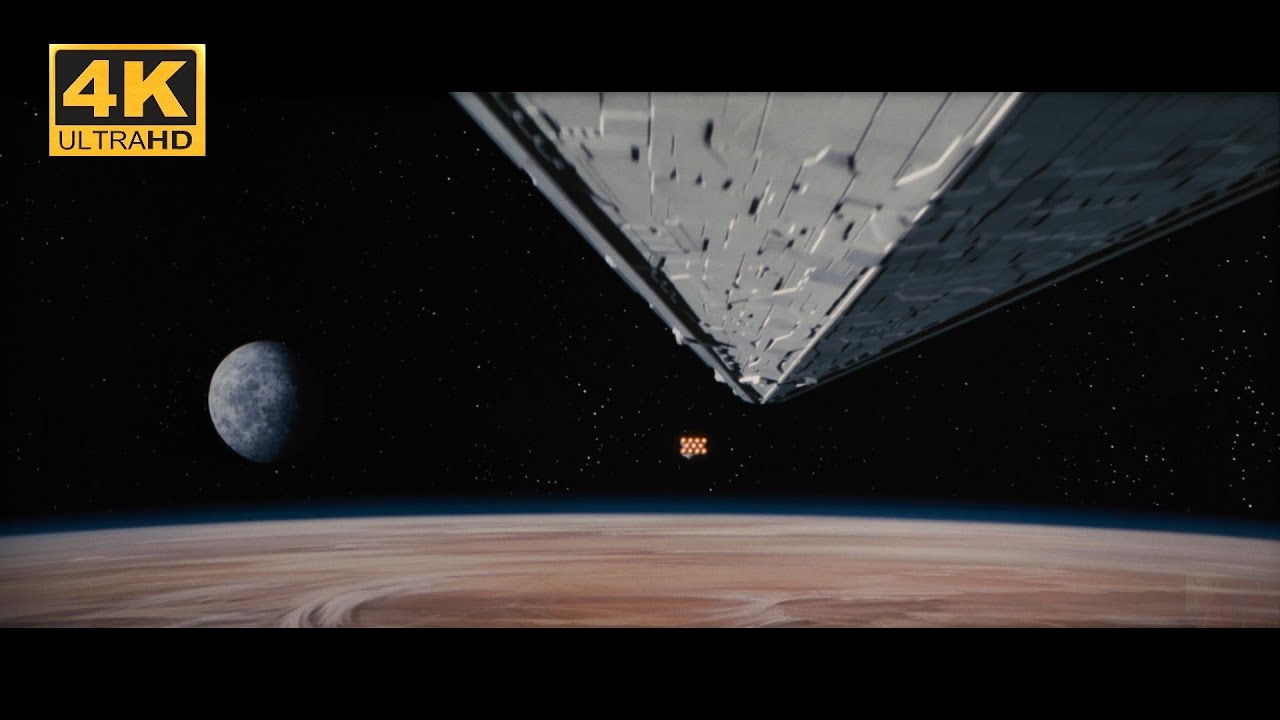 4K Star Wars 1977 Despecialized - Original 20th Century Fanfare, Opening Crawl, Star Destroyer Chase