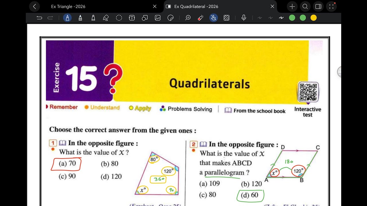 Middle 1 Geometry Quadrilaterals