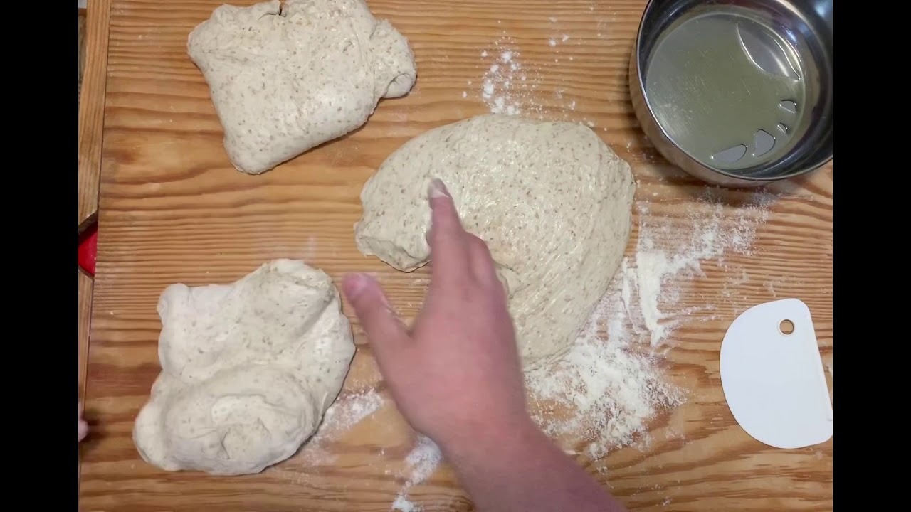 Pizza in teglia (Semi-integrale) facile da fare a casa   #pizzainteglia #pomodorosanmarzano