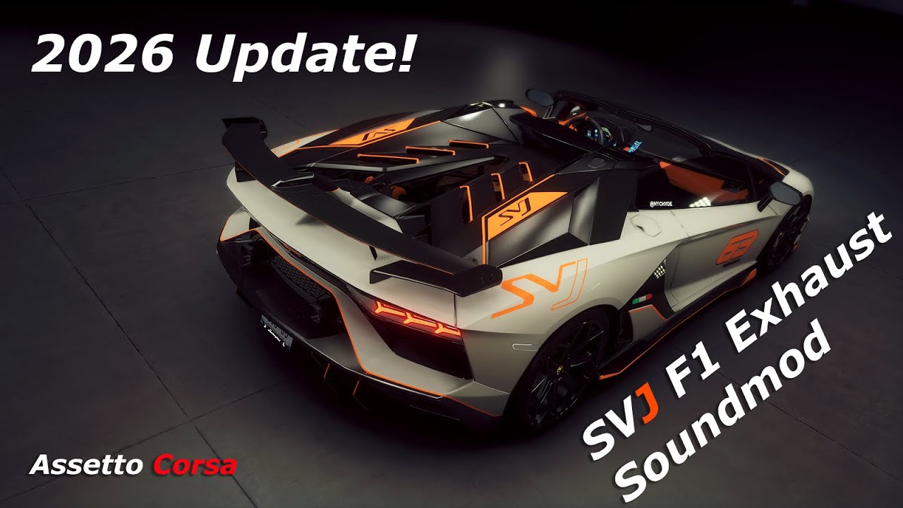 Aventador SVJ F1 Exhaust Soundmod Update | Best Sounding SVJ FOR FREE! | Assetto Corsa