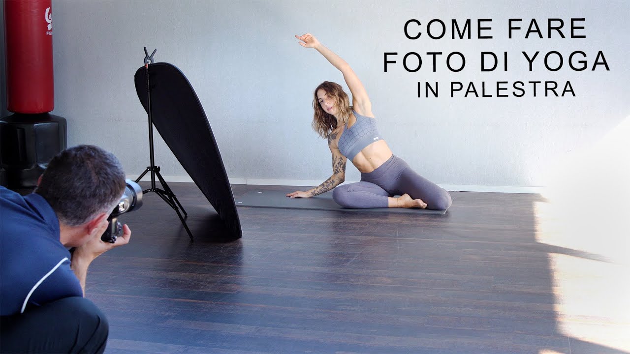 Servizio fotografico di Yoga e Pilates utilizzando solamente la luce naturale